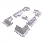 Nordmax Solpanelfæste ABS Hvid