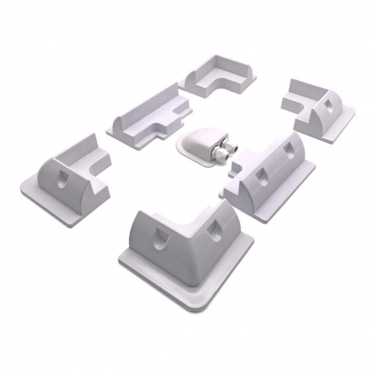 Nordmax Solpanelfæste ABS Hvid i gruppen Campingvogn og autocamper / El - Elektronik / Solpaneler / Tilbehør hos Campmarket (81483)