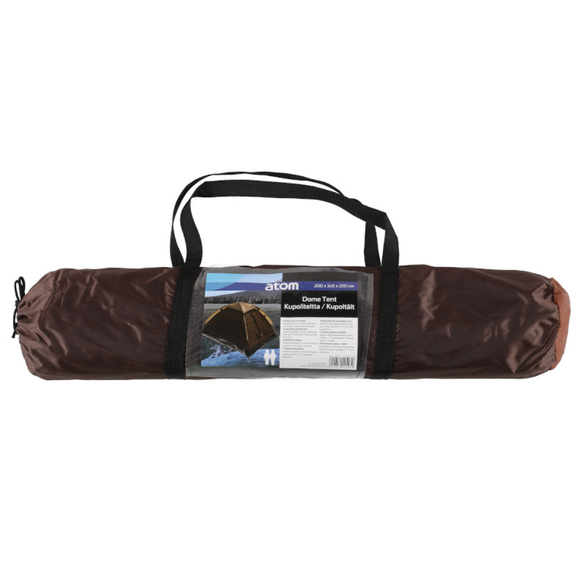 Atom Kuppeltelt Til 2 Personer Brun i gruppen Outdoor / Camping telt hos Campmarket (82171)