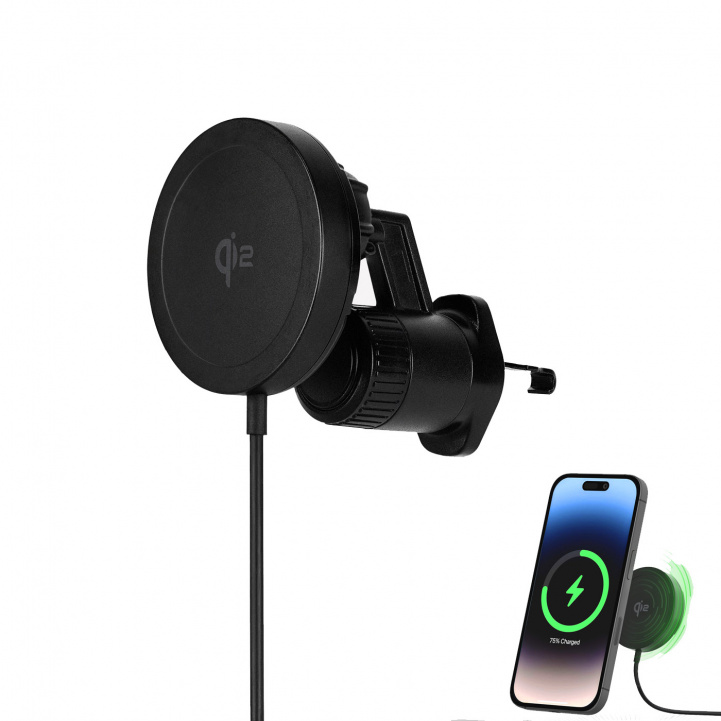 Aqiila Trådløs Oplader inkl. Holder 12V i gruppen Øvrigt / Tilbehør til telefon og tablet hos Campmarket (82348)