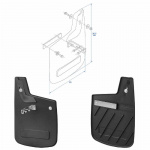 Stænklapper Bag Fiat Ducato 2006–2014, 2 stk