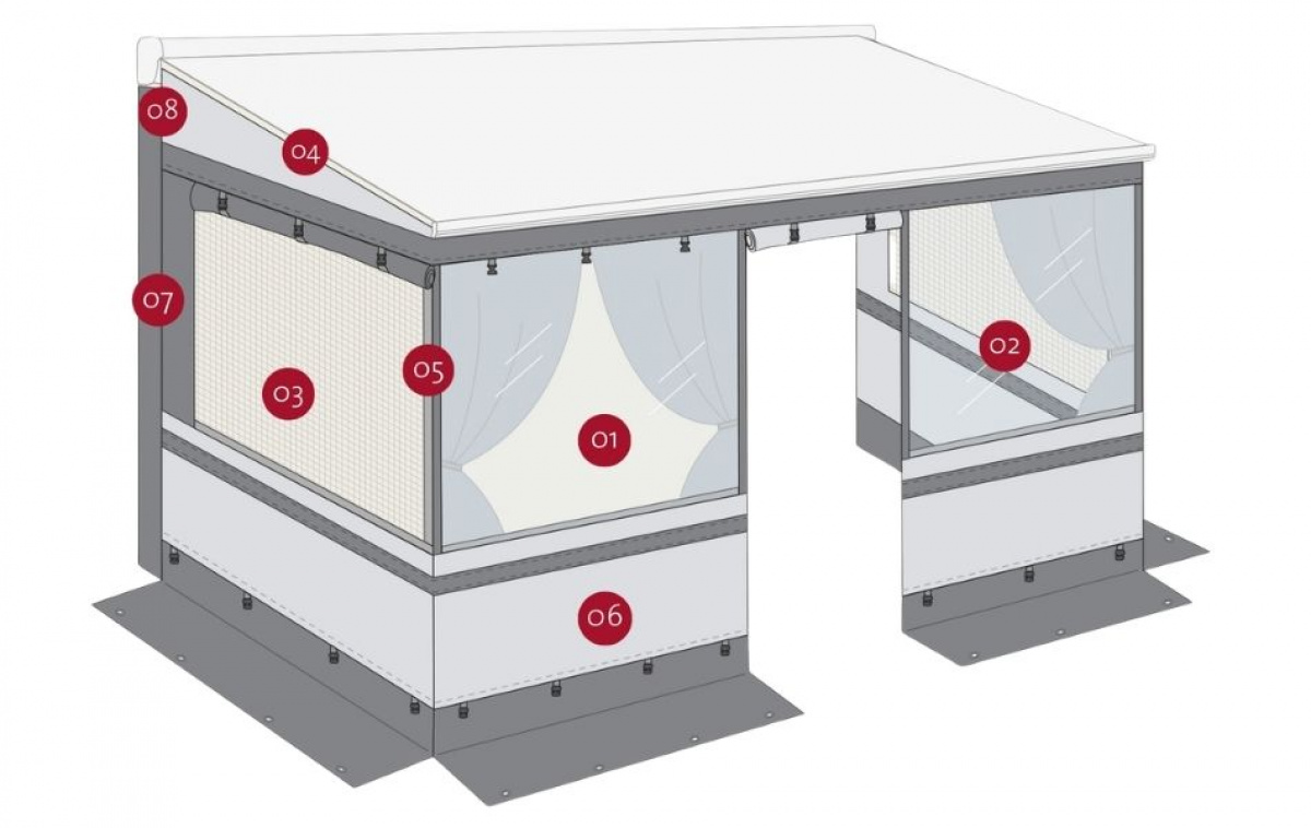 Fiamma Privacy Room Caravanstore Light XL/Evo i gruppen Fortelt & Markiser / Markiser / Campingvogns Markiser / Sider & Fronter Campingvogns Markiser / Sider & Fronter Caravanstore XL hos Campmarket (82765)