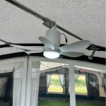 Genopladelig Ventilator Med Lampe