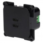 Vægudtag Dobbelt USB-C C-line