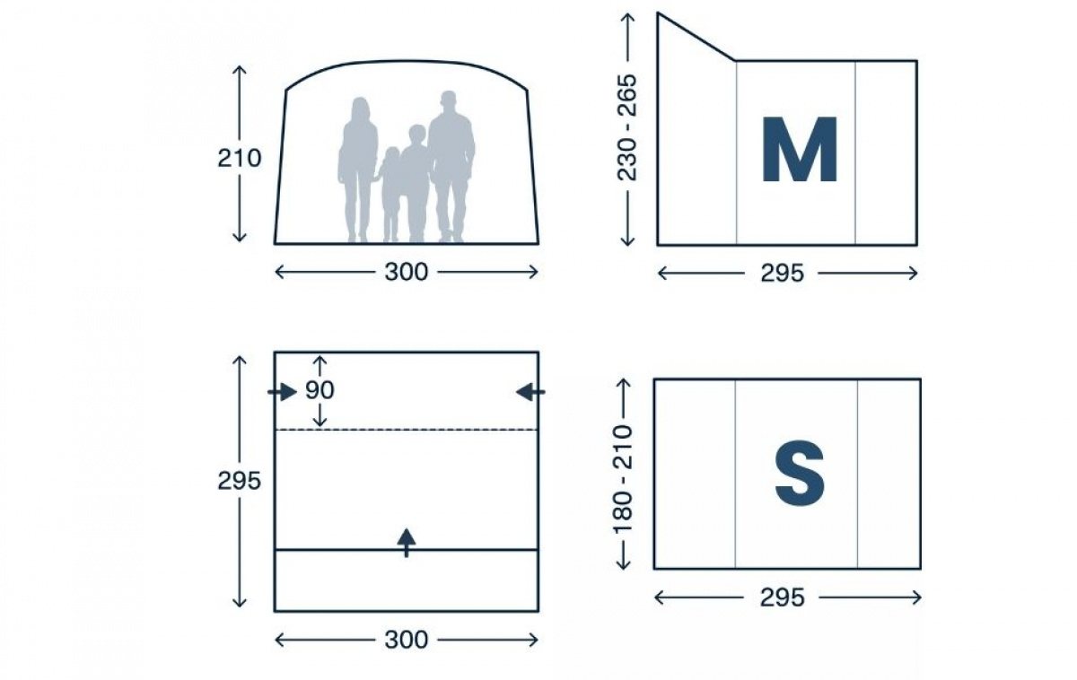Kampa Traverse DA i gruppen Campingvogn og autocamper / van og Autocamper / Telt Van / Statitelt hos Campmarket (82905)