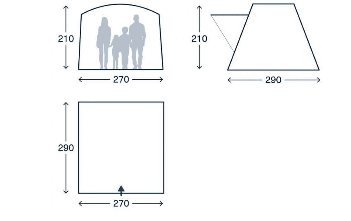 Kampa Tailnest DA i gruppen Fortelt & Markiser / Øvrige telte & Campingtelt hos Campmarket (82909)