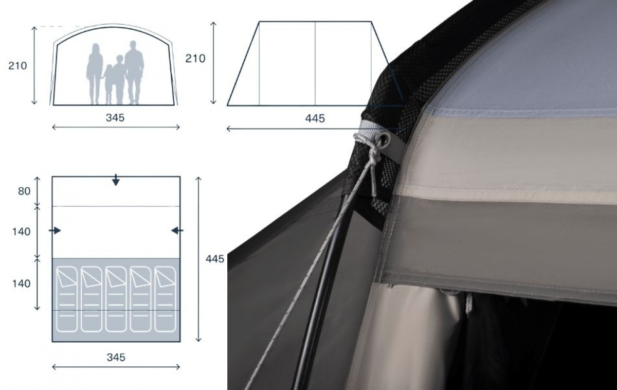 Kampa Sandwood 05 i gruppen Outdoor / Camping telt hos Campmarket (82926)