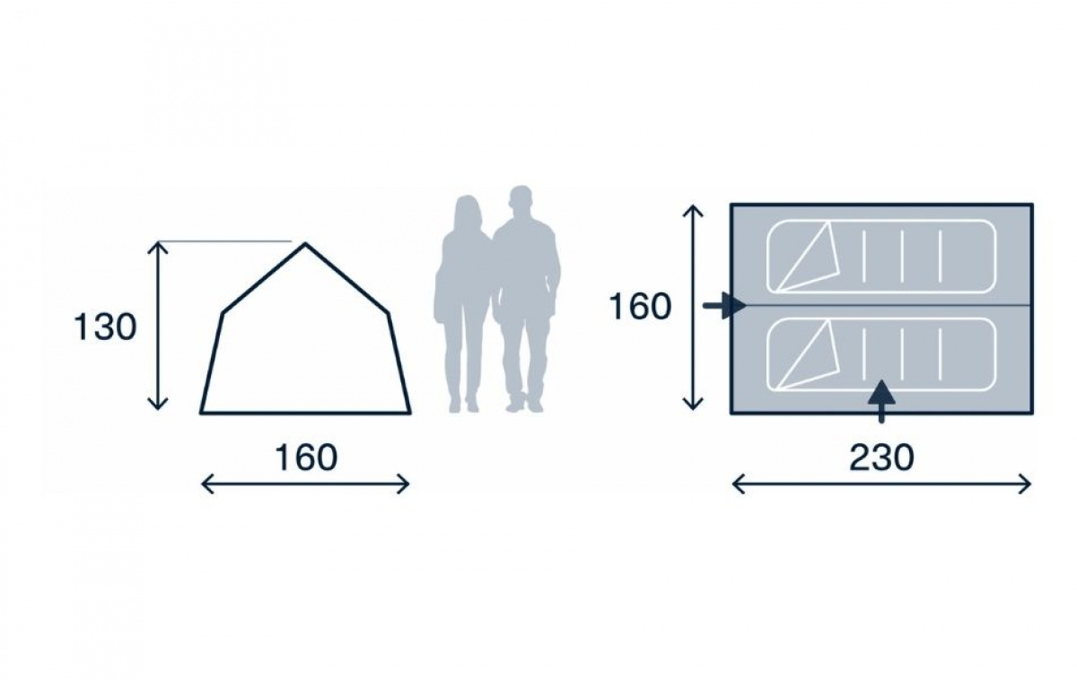 Kampa Stargazer 02 i gruppen Outdoor / Camping telt hos Campmarket (82927)