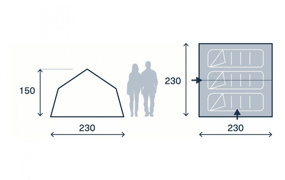 Kampa Stargazer 03 i gruppen Outdoor / Camping telt hos Campmarket (82928)