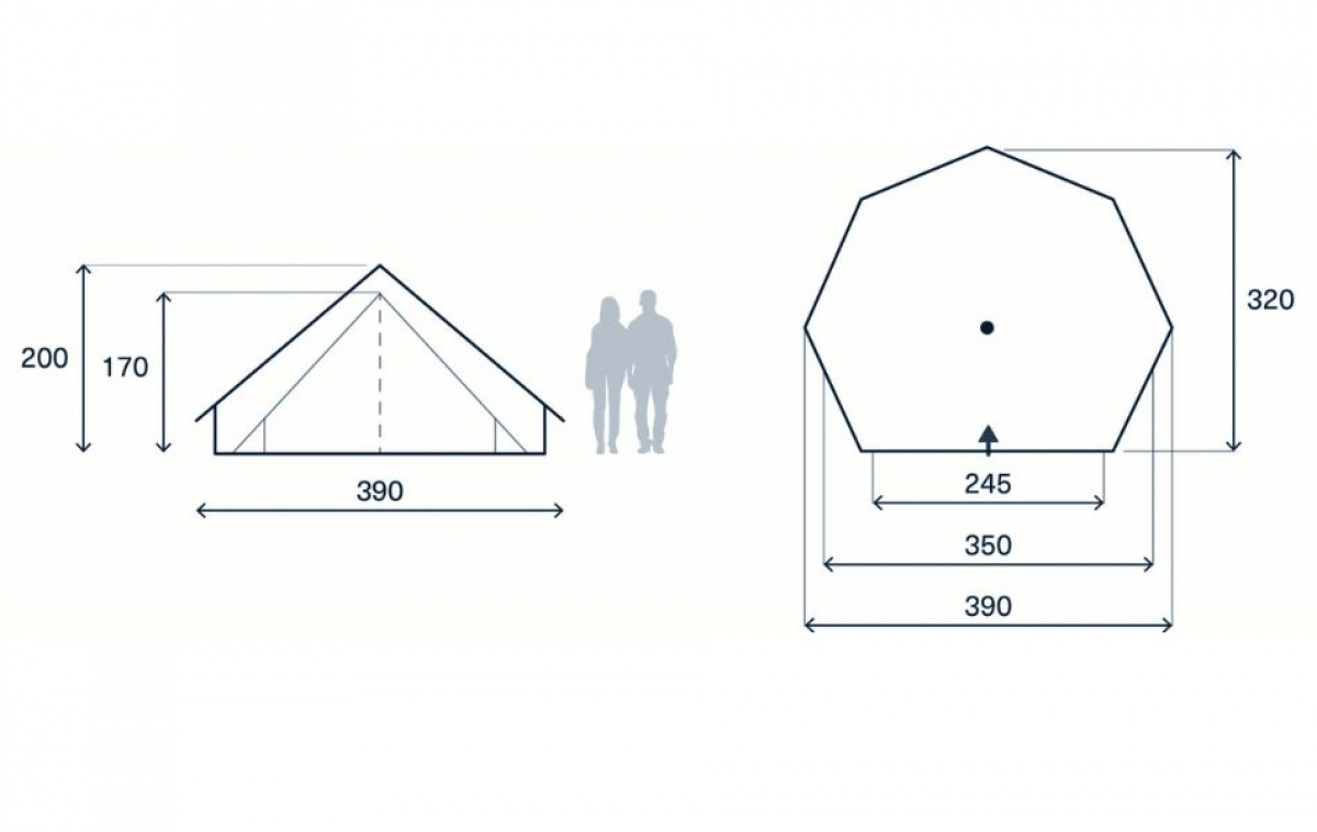 Kampa Pineveil 02 i gruppen Outdoor / Camping telt hos Campmarket (82931)