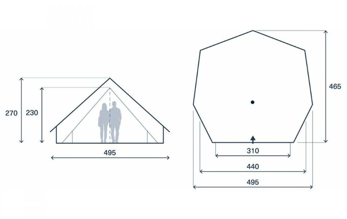 Kampa Pineveil 04 i gruppen Outdoor / Camping telt hos Campmarket (82932)