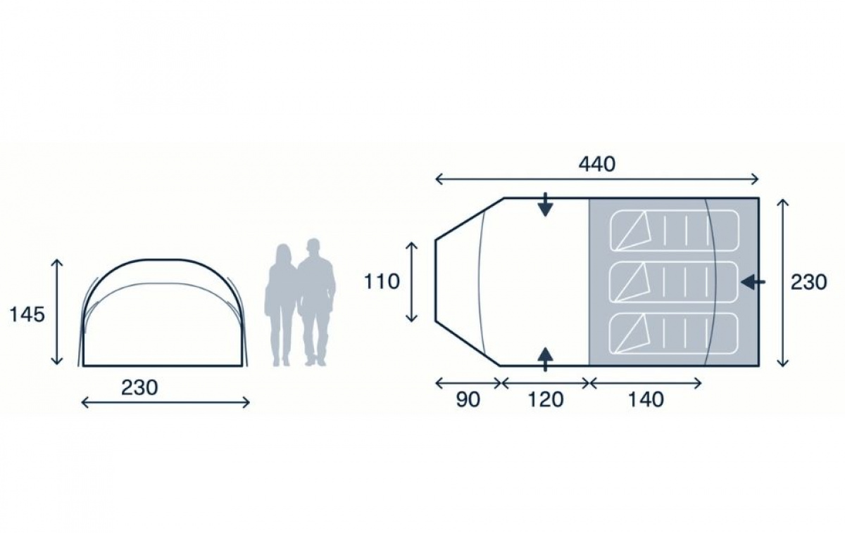Kampa Wanderlight-K 03 i gruppen Outdoor / Camping telt hos Campmarket (82935)