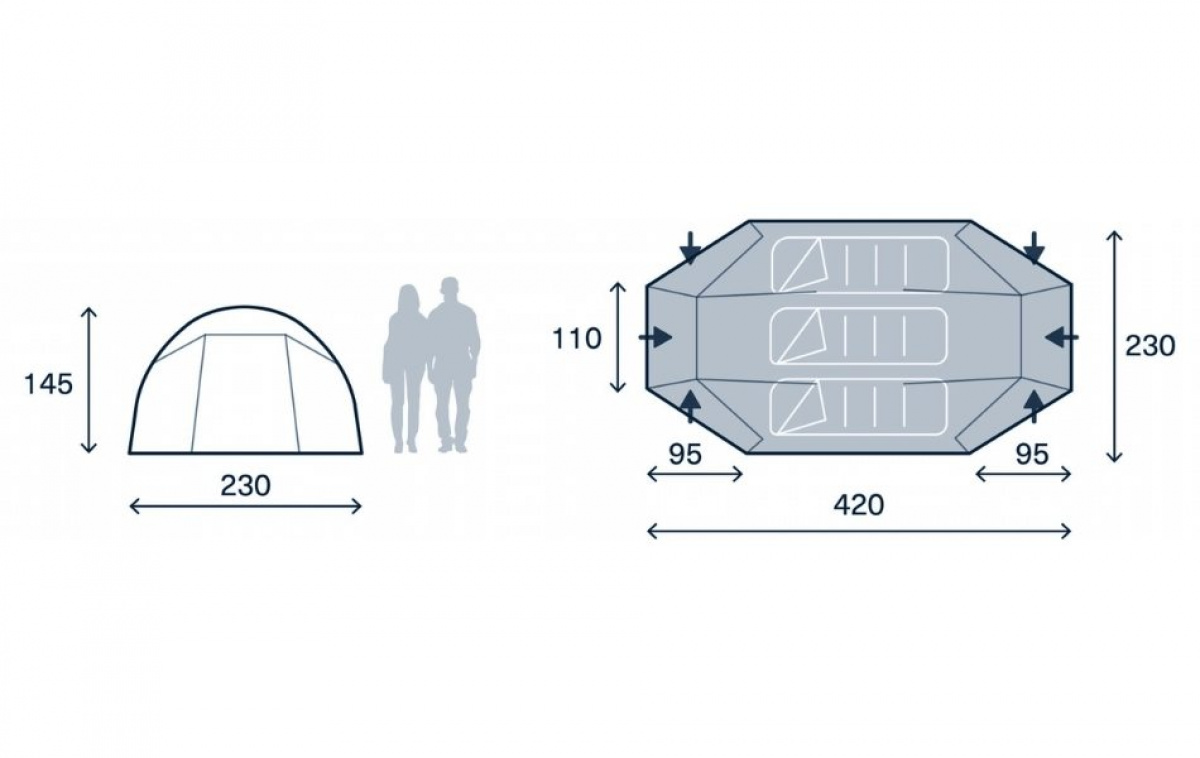 Kampa Mossborn-K 03 i gruppen Outdoor / Camping telt hos Campmarket (82937)