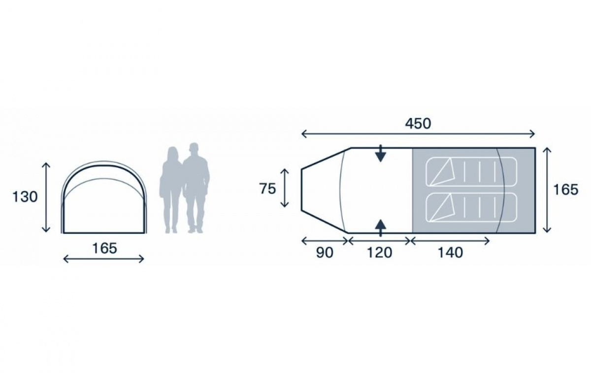 Kampa Wanderlight 02 Mushroom i gruppen Outdoor / Camping telt hos Campmarket (82938)