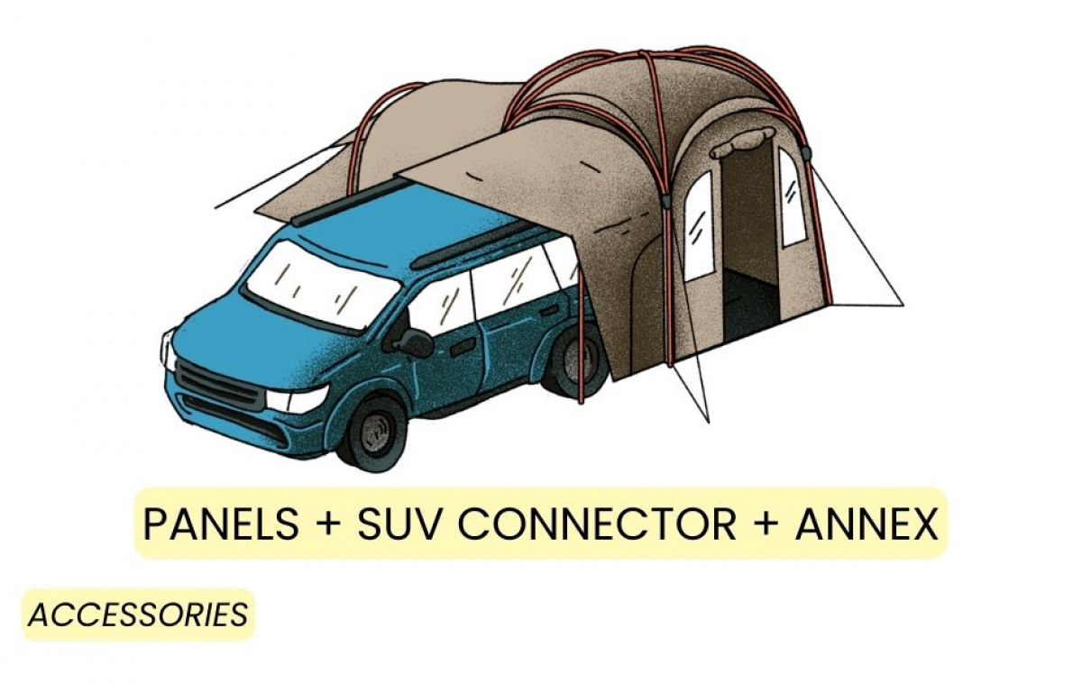 Kampa MOD 250 Dune i gruppen Outdoor / Camping telt hos Campmarket (82944)
