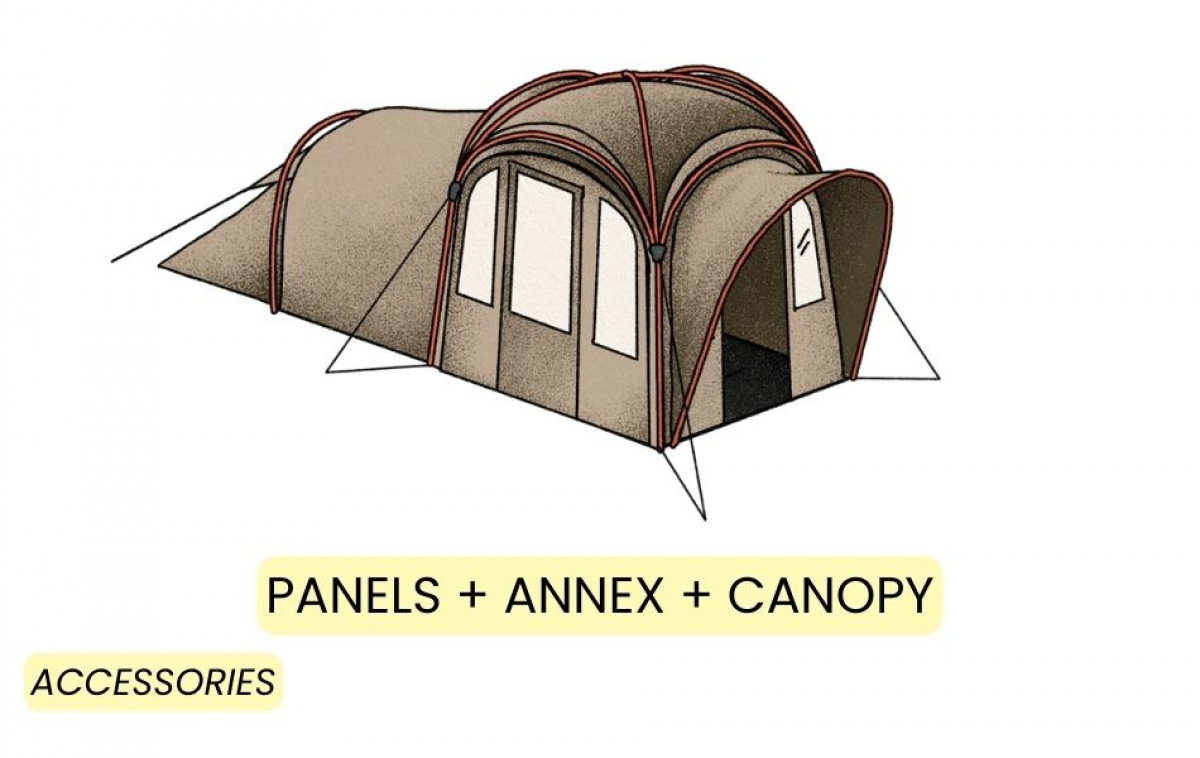 Kampa MOD 250 Dune i gruppen Outdoor / Camping telt hos Campmarket (82944)