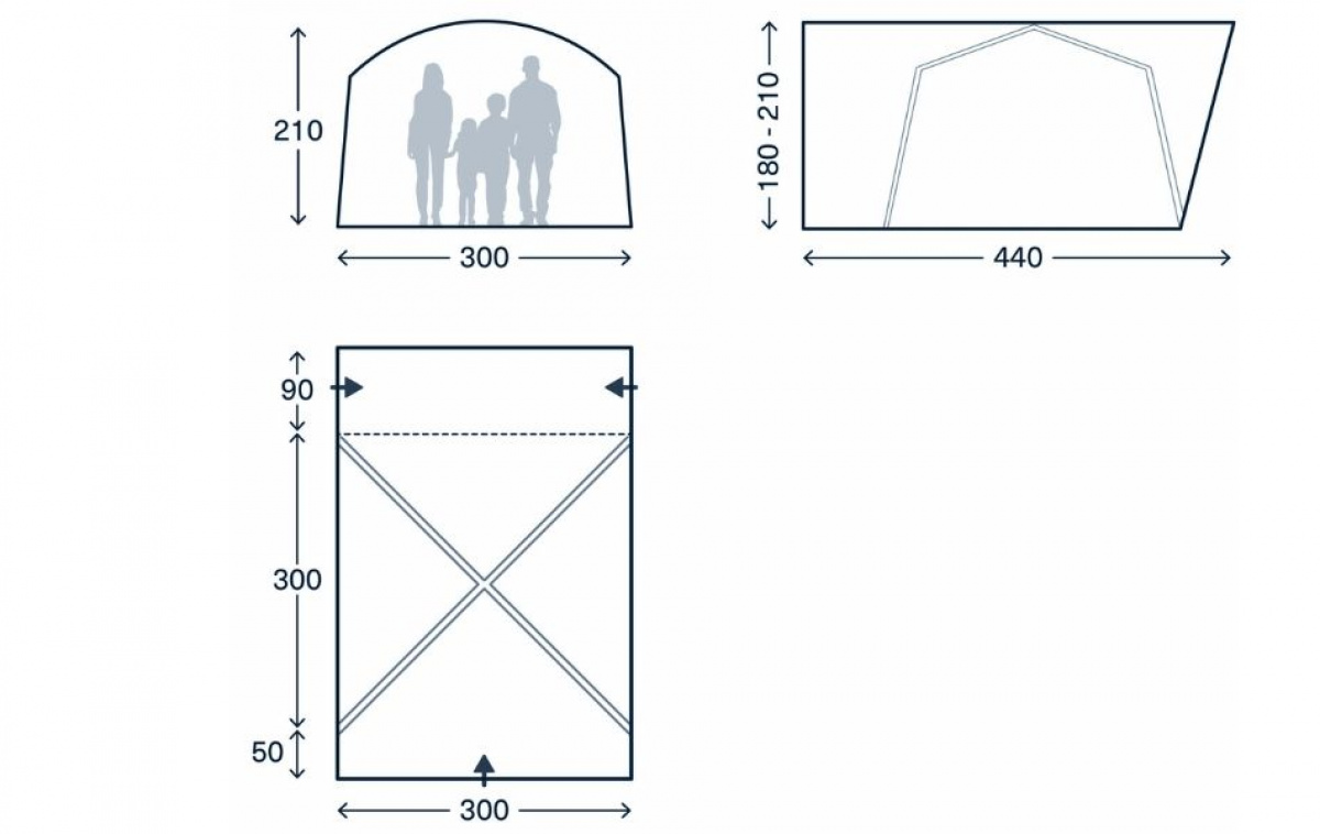 Kampa Roam DA Low i gruppen Campingvogn og autocamper / van og Autocamper / Telt Van hos Campmarket (83019)