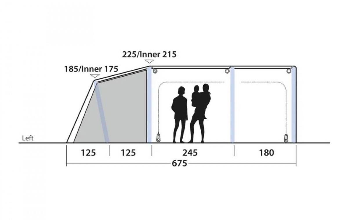 Outwell Boston 6 Air TC i gruppen Outdoor / Camping telt hos Campmarket (83069)