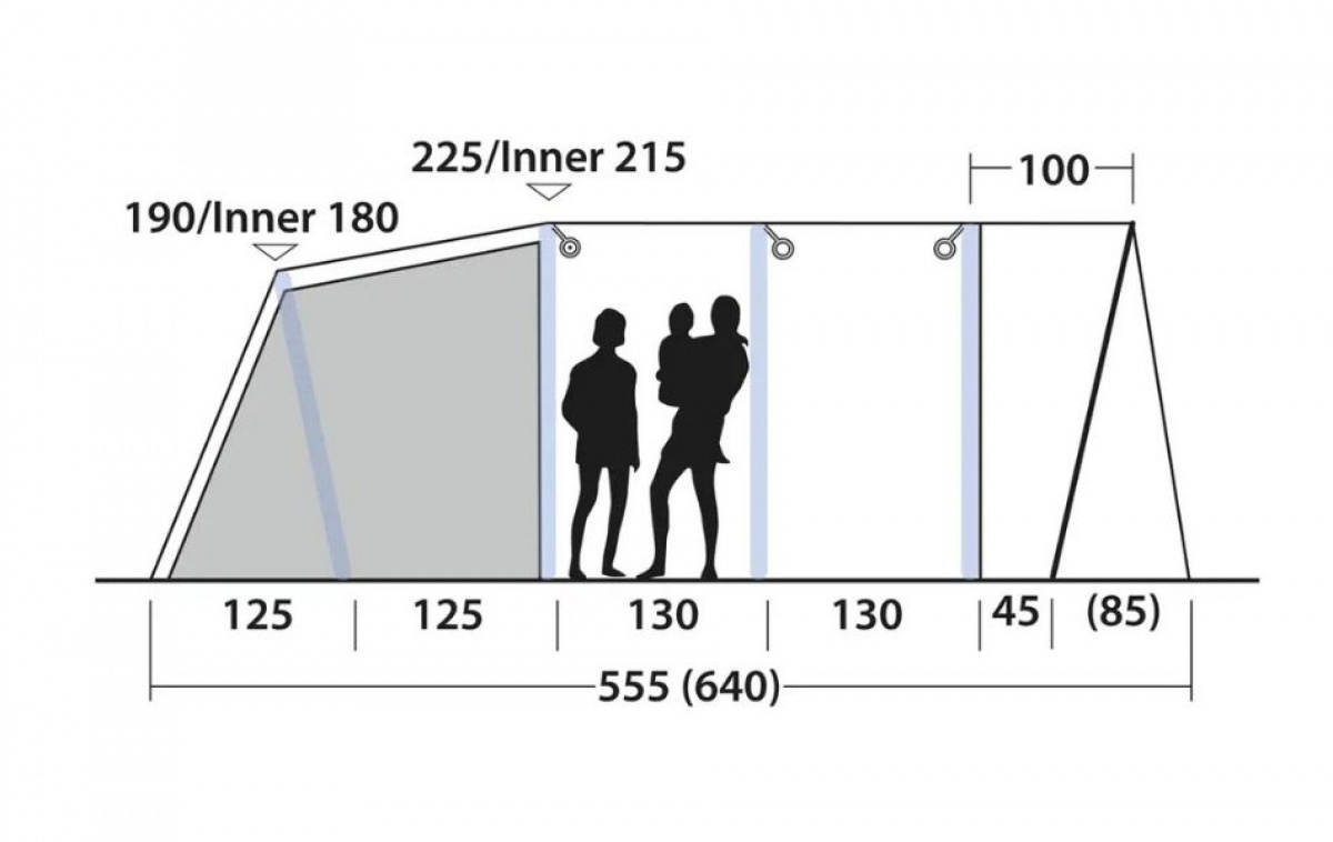 Outwell Florida 6 Air i gruppen Outdoor / Camping telt hos Campmarket (83071)