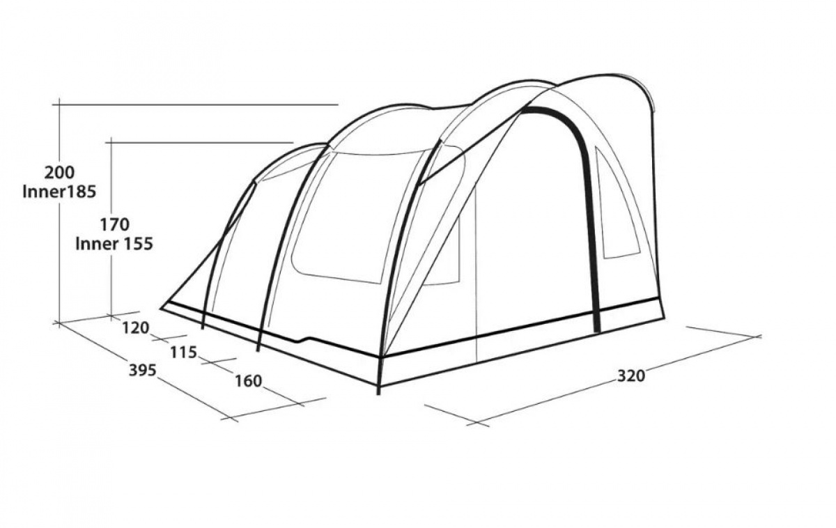 Outwell Sky 5 i gruppen Outdoor / Camping telt hos Campmarket (83088)