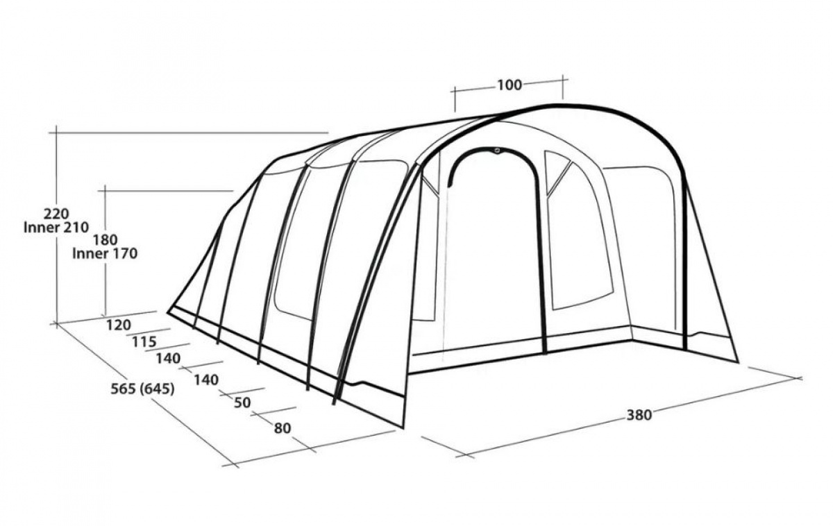 Outwell Denver 6 i gruppen Outdoor / Camping telt hos Campmarket (83099)