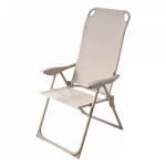 Campingstol 5-positioner Beige