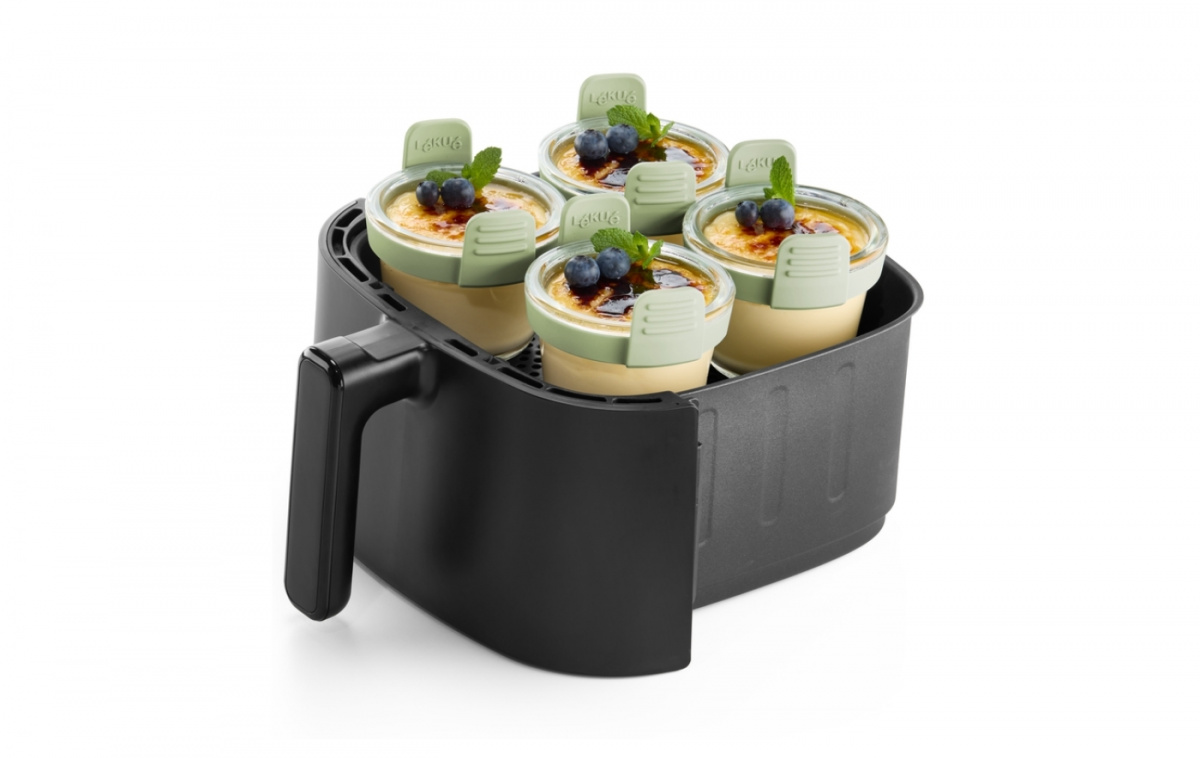 Air Fryer Mini Glasforme 4-pak i gruppen Husholdning & Køkken / Køkkentilbehør / Opbevaring af mad hos Campmarket (83547)