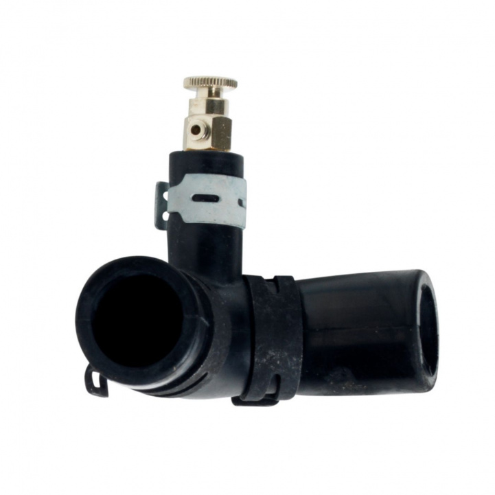 Gummivinkel med luftskrue og klemme i gruppen Campingvogn og autocamper / Varme & Køling / Alde / Installationsmateriale hos Campmarket (83640)