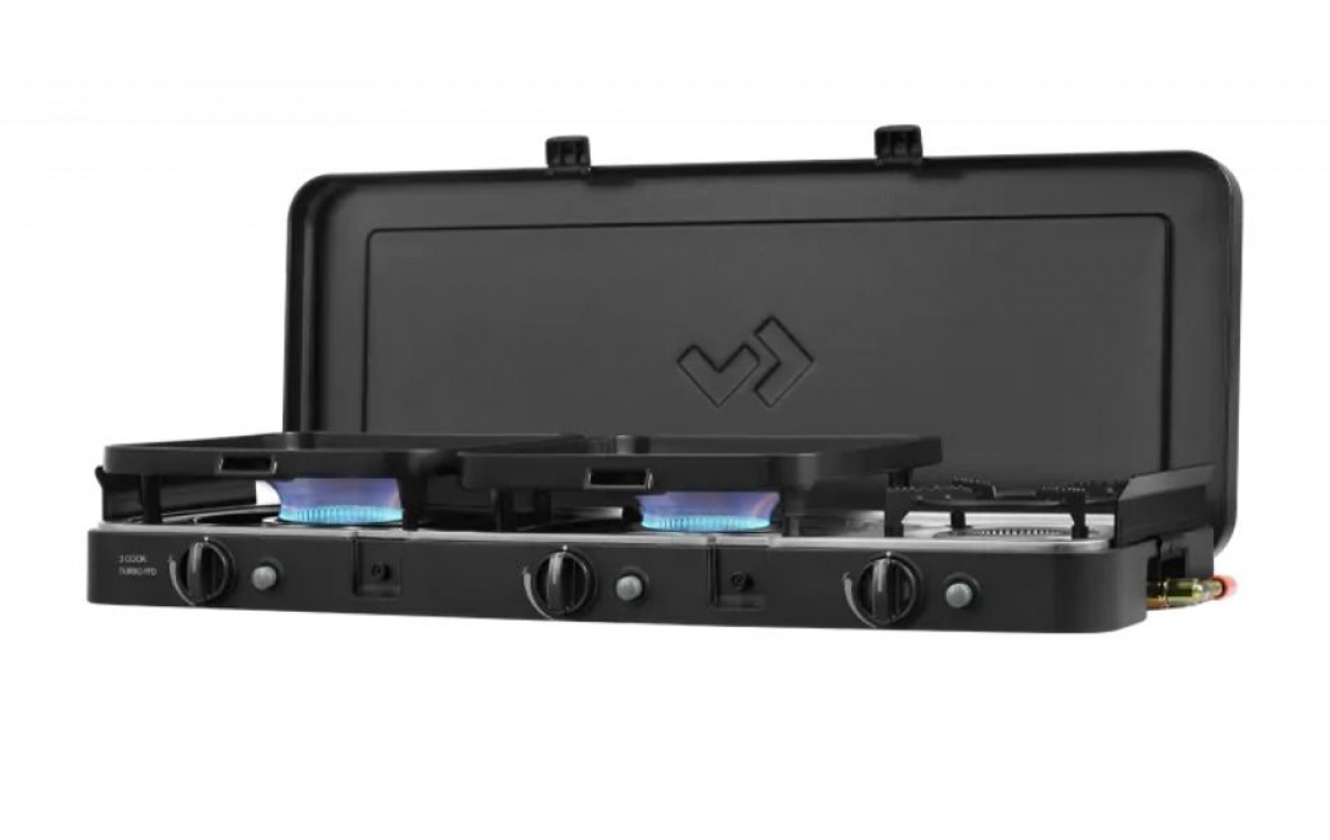 Cadac Gaskomfur 3-Cook Turbo FFD Deluxe i gruppen Husholdning & Køkken / Køkkenmaskiner / Gaskomfur hos Campmarket (83820)