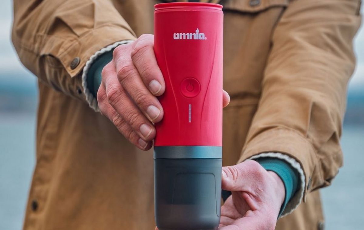 Omnia espressomaskine On The Go i gruppen Husholdning & Køkken / Køkkenmaskiner / Kaffe/dypkoger hos Campmarket (83980)