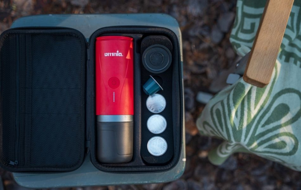 Omnia espressomaskine On The Go i gruppen Husholdning & Køkken / Køkkenmaskiner / Kaffe/dypkoger hos Campmarket (83980)