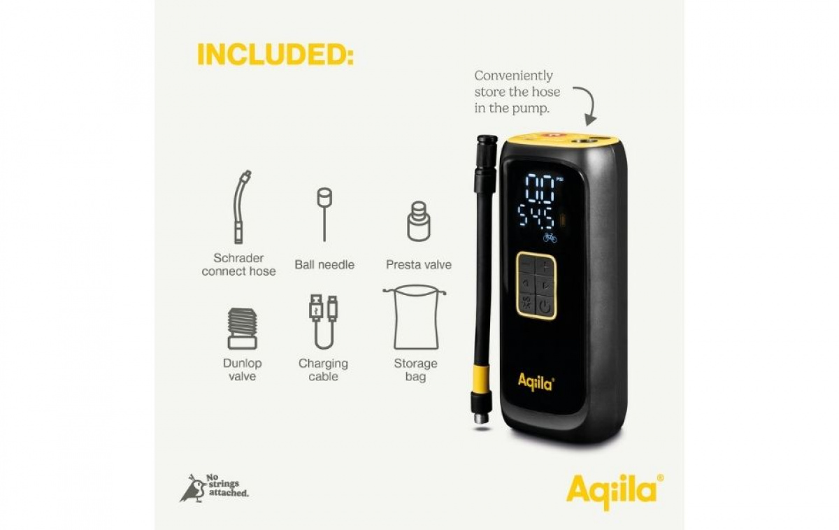 Aqiila Airbird C4 Bærbar Kompressor 4000mAh Sort i gruppen Øvrigt / Til Bilen hos Campmarket (83992)