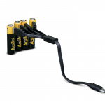 Aqiila Genopladelige AAA-Batterier USB-C 4 stk