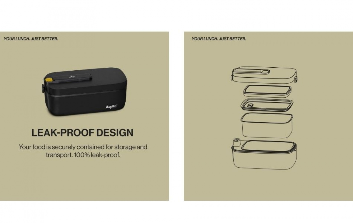 Aqiila Foodbird Genopladelig Varmes- og Kølemadkasse PL5 i gruppen Outdoor / Camping køkken hos Campmarket (84007)