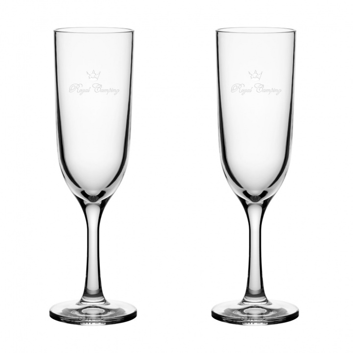 Royal Camping Champagneglas Tritan 17cl 2-Pak i gruppen Husholdning & Køkken / Servering / Glas / Champagne-Sekt-Grappaglas hos Campmarket (84080)