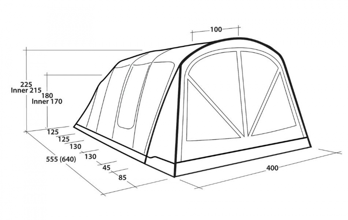 Outwell Alabama 6 Air TC i gruppen Outdoor / Camping telt / Familietelte hos Campmarket (84151)