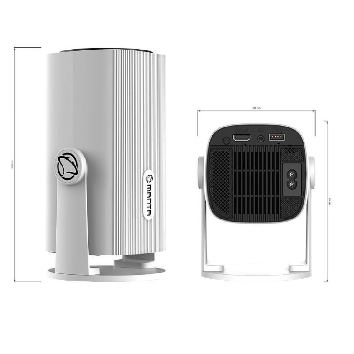 Manta Mini Smart Projektor i gruppen Campingvogn og autocamper / El - Elektronik / TV, Billede & Lyd / Projektorer hos Campmarket (84275)