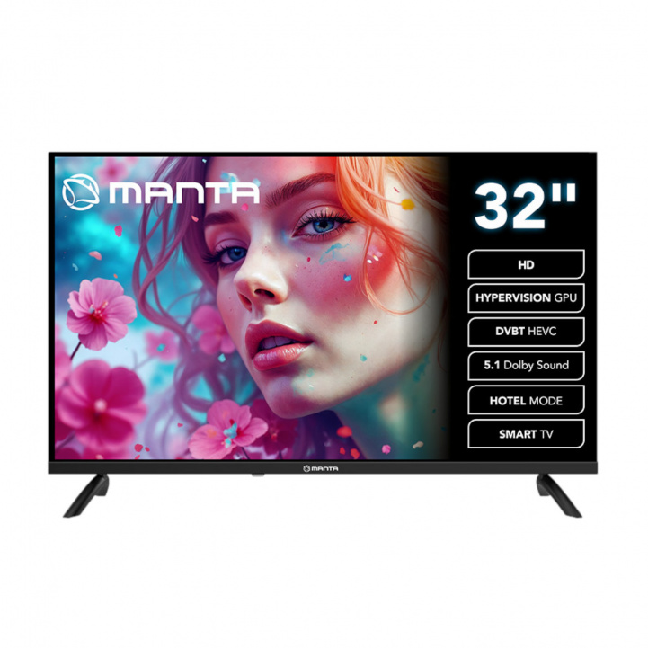 Manta LED Smart TV 32 tommer 230v i gruppen Campingvogn og autocamper / El - Elektronik / TV, Billede & Lyd hos Campmarket (84286)