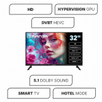 Manta LED Smart TV 32 tommer 230v