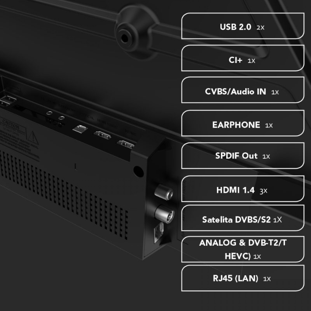 Manta LED Smart TV 32 tommer 230v i gruppen Campingvogn og autocamper / El - Elektronik / TV, Billede & Lyd hos Campmarket (84286)