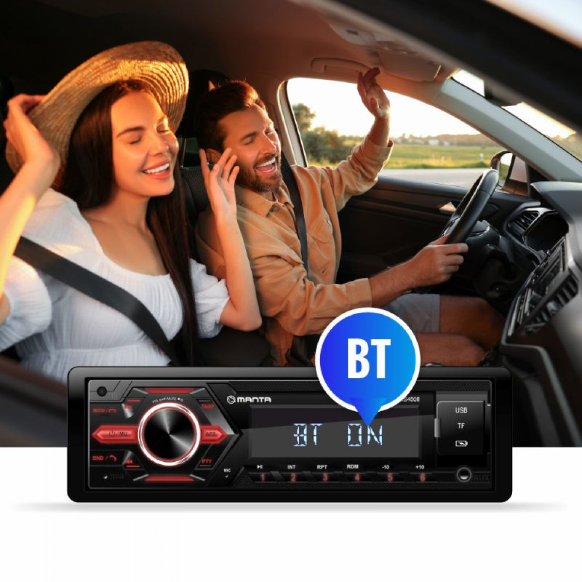 Manta Bilradio Ottawa RS4508 i gruppen Campingvogn og autocamper / El - Elektronik / TV, Billede & Lyd hos Campmarket (84289)