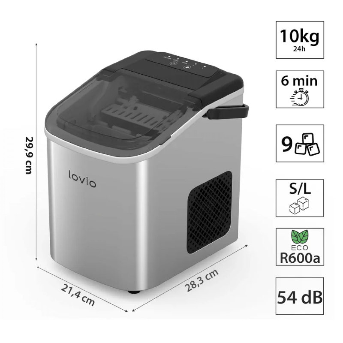 Lovio Ismaskine Crystal Ice i gruppen Campingvogn og autocamper / Varme & Køling / Køleskabe & Kølebokse / Andre køleskabe/frysere hos Campmarket (84291)