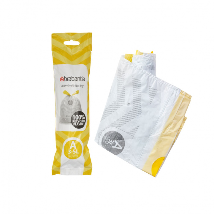 Brabantia Affaldsposer PerfectFit 3-5L 20-pak i gruppen Husholdning & Køkken / Vask Rengøring & Opvask / Rengøring hos Campmarket (84347)