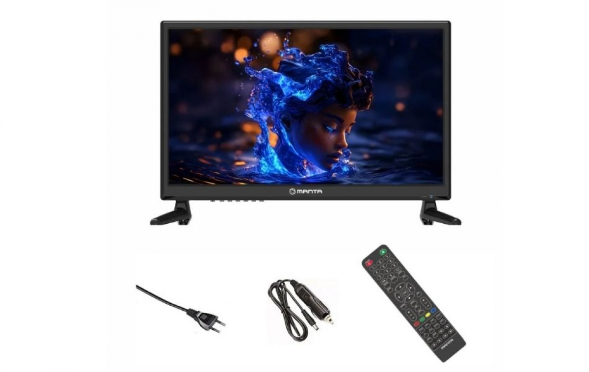Manta LED-TV 19 tommer 12–230 V i gruppen Campingvogn og autocamper / El - Elektronik / TV, Billede & Lyd / TV hos Campmarket (84474)