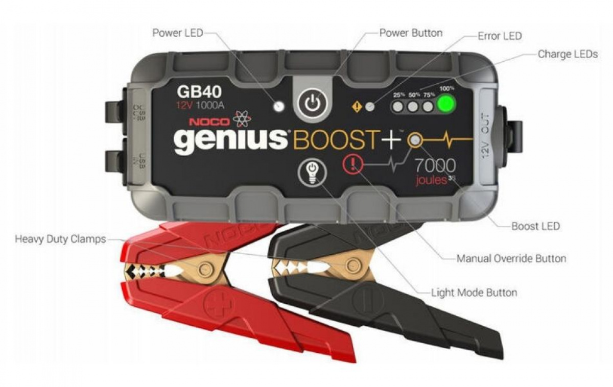 Noco Batteribooster Genius Boost+ i gruppen Campingvogn og autocamper / El - Elektronik / Batterier & Omformere / Batterier / Batteritilbehør hos Campmarket (84905)