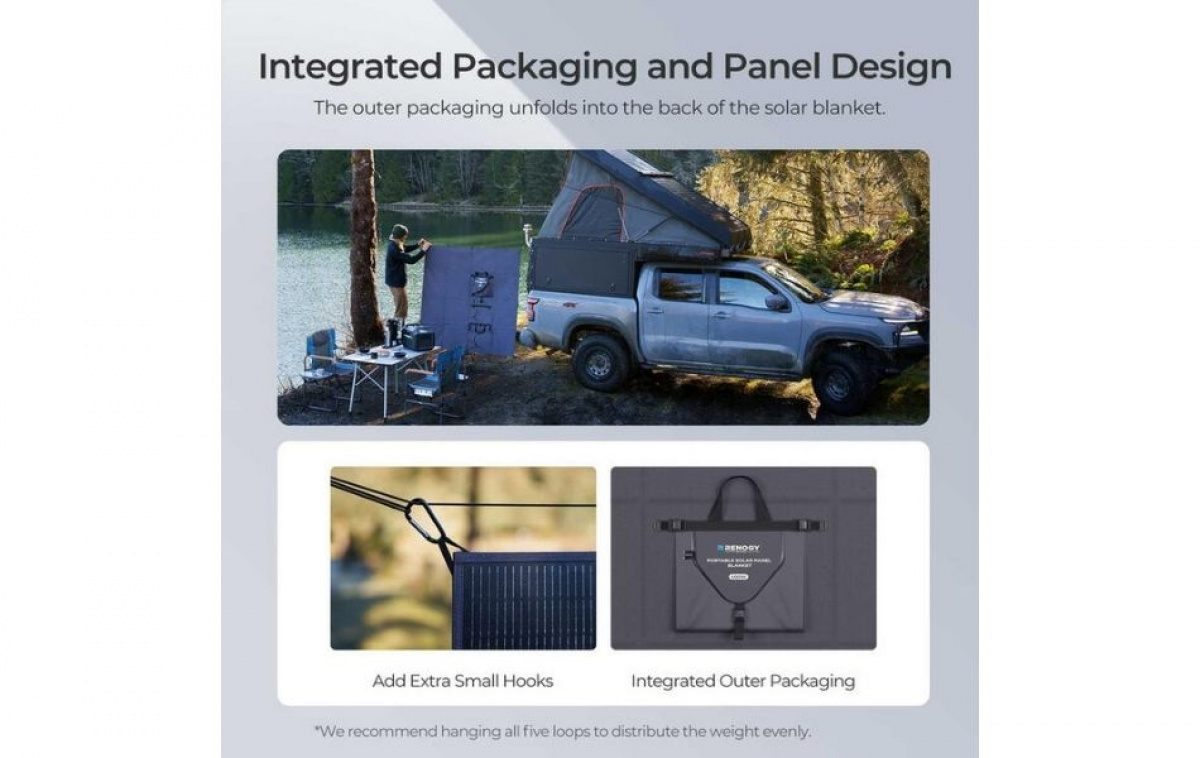 Renogy Bærbart Foldbart Solpanel 400W i gruppen Campingvogn og autocamper / El - Elektronik / Solpaneler hos Campmarket (84908)
